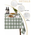 thumbnail image 2 of Sage Green Table Cloth 54x108 Inch Rectangle, Buffalo Plaid Waterproof Tablecloth Washable Table Cover for Party Picnic Dinner Decor, 2 of 9