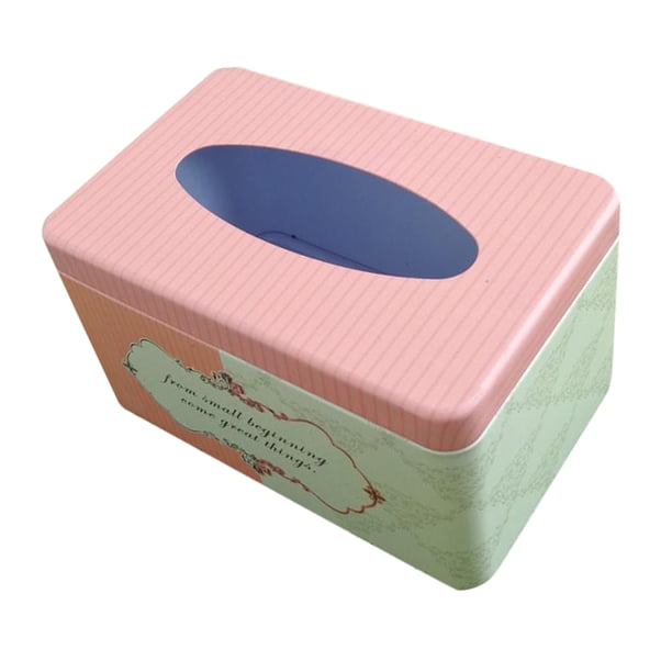 Porta servilletas de hojalata, funda para caja de pañuelos, decoración de mesa 5