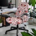 thumbnail image 2 of POLERO Ladybug Pattern Elastic Cloth Computer Desk Office Chair Cover with Anti Aging, Removable Washable All-in-One Office Chair Covers for Gaming Workspace, 2 of 7