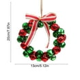 thumbnail image 3 of Christmas Bells,Christmas Bells Ornaments,Christmas Decor Hanging Bell,Iron Christmas Belles Pendant Christmas Party Decoration Door Hanging Christmas Tree and Window Belles Wreath Hanging Decoration, 3 of 7