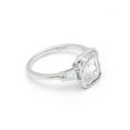 thumbnail image 4 of Genesis Engagement Ring Sterling Silver Baguette Cz Womens Ginger Lyne Collection, 4 of 6