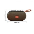 thumbnail image 4 of Altavoz HiFi Sound SD USB Media Player compatible con Bluetooth 4.2 Wireless Stereo Sound Radio AUX-in Soundbox, marrón Inevent EL000360-06B, 4 of 7