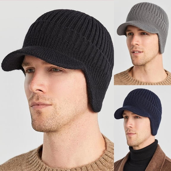 2026 New Cozy Head Beanie,Cozyhead Beanie,with Brim and Ear Flaps,Elastic Fabric,for Unisex