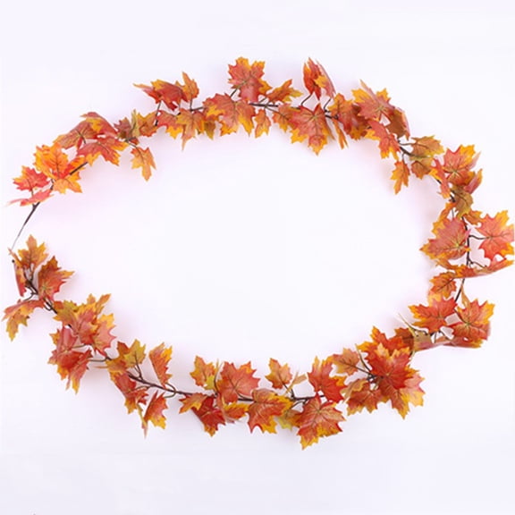 OUNONA Thanksgiving Decor Simulation Leaves Greenery Leaf Garland Party