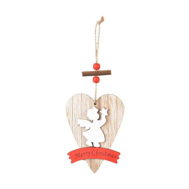 Colgador de puerta Colgante de pared Adorno de Navidad Accesorios de festival Decorativo Sala de estar Atractivo Aniversario Calcomanía de Kits de decoración para fiestas patrón de corazón Yuarrent HA069606-03