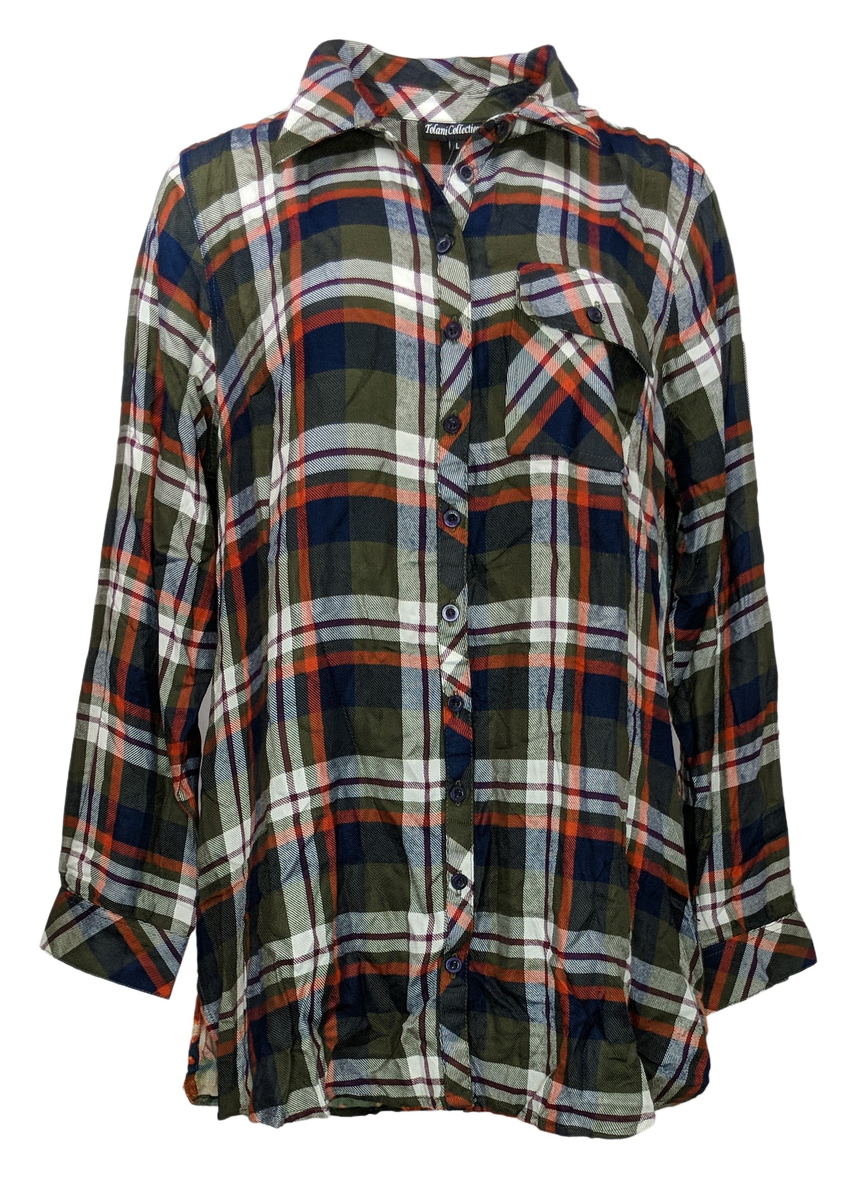 Modern Canvas Womens Size Medium L/S 