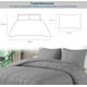 thumbnail image 5 of Juego de Funda Duvet Bluelander para Edredon Matrimonial, 2 Fundas de Almohada, Diseño de Líneas, Gris, 5 of 5
