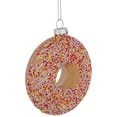 thumbnail image 4 of Northlight 4.75" Pink Frosted Doughnut Glass Christmas Ornament, 4 of 7