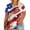 1-Red, variant on XCHQRTI American Stars Stripes Women Plus Size Tshirt 4th of July Patriotic Tee Short Sleeve 2x-5x