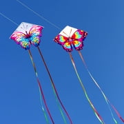 HENGDA KITE 2pack Butterfly Kites with Flying Tools Easy Control Outdoor Toy Polyester