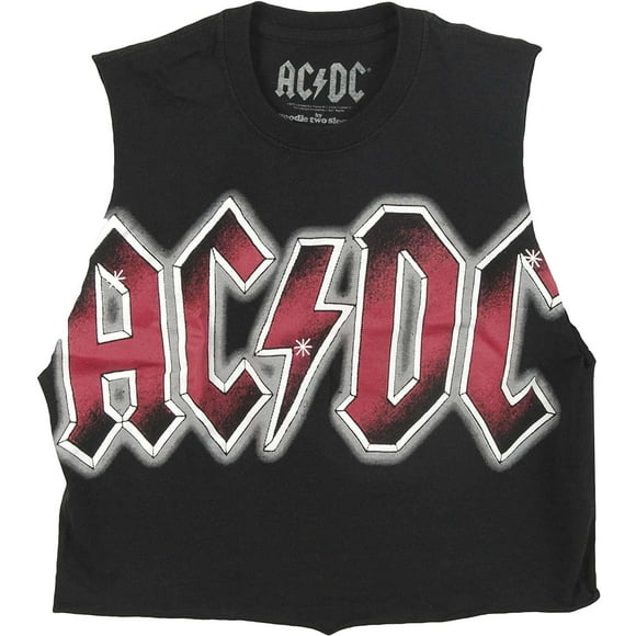 AC/DC ACDC Color Glow Junior Top Black