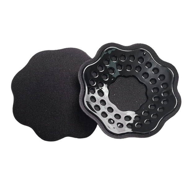 2 piezas 1 par de cubrepechos adhesivos de silicona para mujer y hombre, vestido de noche, color negro ciruela ciruela negra