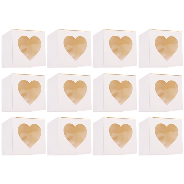 EeaseMX 12 cajas de papel para magdalenas, magdalenas, postres, tartas de huevo