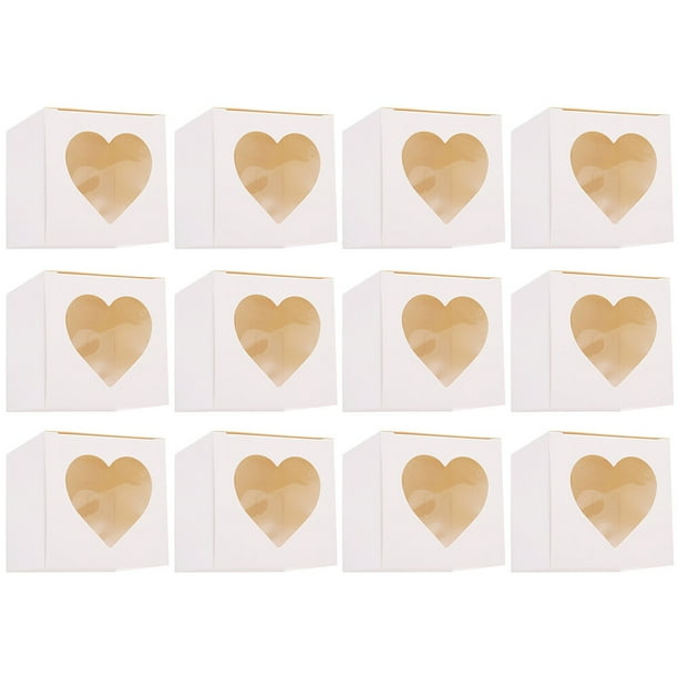 EeaseMX 12 cajas de papel para magdalenas, magdalenas, postres, tartas de huevo