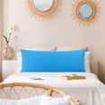 thumbnail image 2 of PiccoCasa Zippered Body Pillow Cover Egyptian Cotton Pillowcases, King Blue, 2 of 7