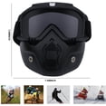 thumbnail image 2 of Lankey Gafas para motocicleta, gafas desmontables con correa antideslizante a prueba de niebla Lankey Gafas de moto, 2 of 7