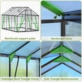 thumbnail image 6 of 8x12 FT Greenhouse for Outdoors, NEORIVER Quick Assembly Polycarbonate Green House with UV Protection, Heavy-Duty Windproof Aluminum Frame, Adjustable Roof Vent – for Backyard, Garden or Patio, 6 of 8