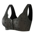 thumbnail image 1 of Kcodviy Bra for Women Comfortable Sports Bra with Padding Convenient Front Close Button Pack of Bras for Women Bras for Older Women Workout Bra No Underwire, 1 of 5