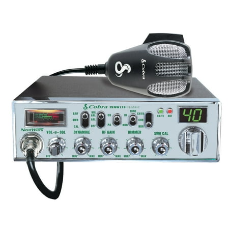 Cobra Mobile CB Radio With Dynamike Gain Control And SWR Antenna Calibration And NightWatch