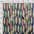 thumbnail image 3 of oneOone Cotton Jersey Blue Fabric Kids Floral Sewing Material Print Fabric By The Yard 58 Inch Wide, 3 of 4