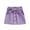 Purple, variant on Toddler Girls Corduroy Skirt High Waist Button Front Belted Short Dress Elastic Waist Ruffle Skirt