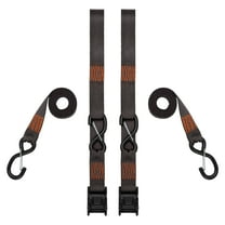 SmartStraps Tactical Heavy Duty Cambuckle Tie Down Straps, 2" x 8 ft, 700 lb Safe Work Load, 2,100 lb Break Strength, Grey, 2-Pack
