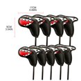 thumbnail image 5 of Black 9 Uds. Funda de cuero para cabeza de hierro y Golf, funda impermeable para cabeza de Club de Golf, 5 of 5