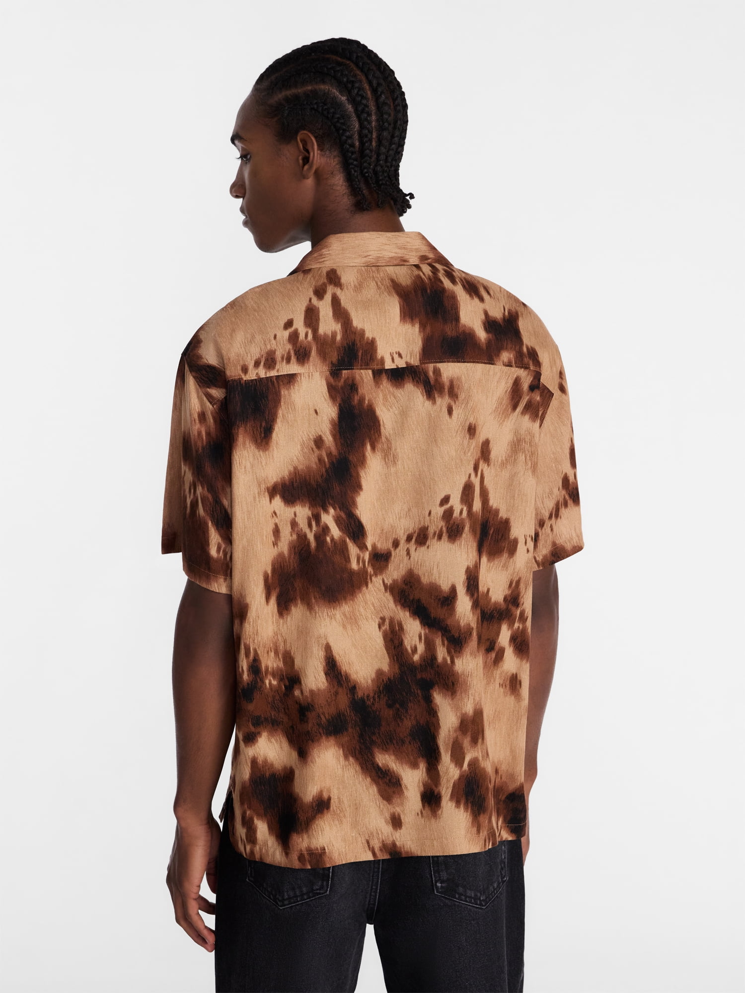 No Boundaries Textured Shirt with Short Sleeves, Men's XS-5XB
