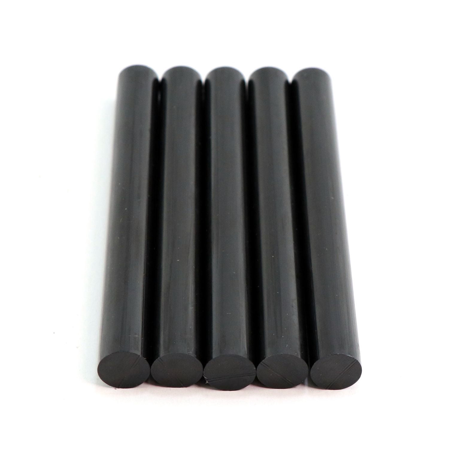 725R54CBLACK Full Size 4" Black Color Hot Glue Stick - 5 lb Box