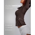 thumbnail image 5 of CRZ YOGA Womens Cloudweight Long Sleeve Workout Tops Lightweight Athletic Basic T-shirts, 5 of 5