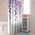 thumbnail image 6 of Shower Curtains Purple Eucalyptus Leaves Bath Curtain Watercolor Spring Plant Waterproof Bathroom Shower Curtain Set with Hooks Decoration 72 x 84 Inches, 6 of 7
