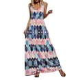 thumbnail image 1 of Innerwin Robe Sans Manches Femme Robe d'Été Plage Longue Aguichant Robes Rose 4TG, 1 of 3