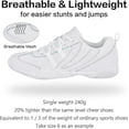 thumbnail image 2 of Cyiecw Cheer Shoes for Women White Cheerleading Athletic Dance Shoes Girls Flats Tennis Walking Sneakers, 2 of 6