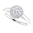 thumbnail image 1 of 1.12 Ct Brilliant Round Cut Diamond Bridal Rings Solid 950 Platinum, 1 of 4