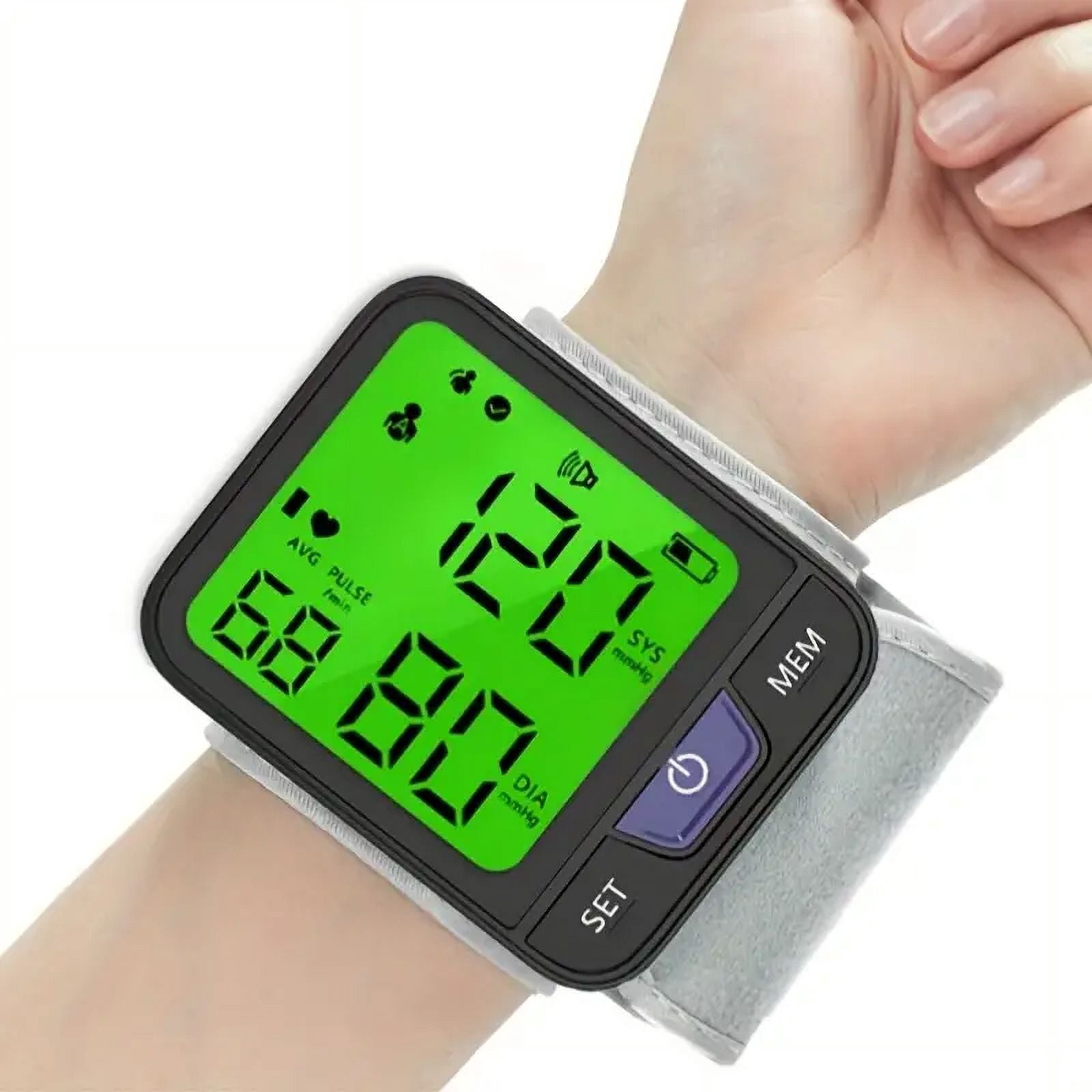 SUWU Dual User Blood Pressure Monitor with Large LED Display - Battery Powered Digital Sphygmomanometer for Adults, 2x120 Memory Storage, Adjustable Cuff, ≤36V Operating Voltage