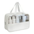thumbnail image 4 of LCXmlly Portable Storage Bag Large Capacity Waterproof Portable Toiletry Makeup Pouch Organizer Clear PVC Travel Pouch with Zipper Handle, 4 of 9