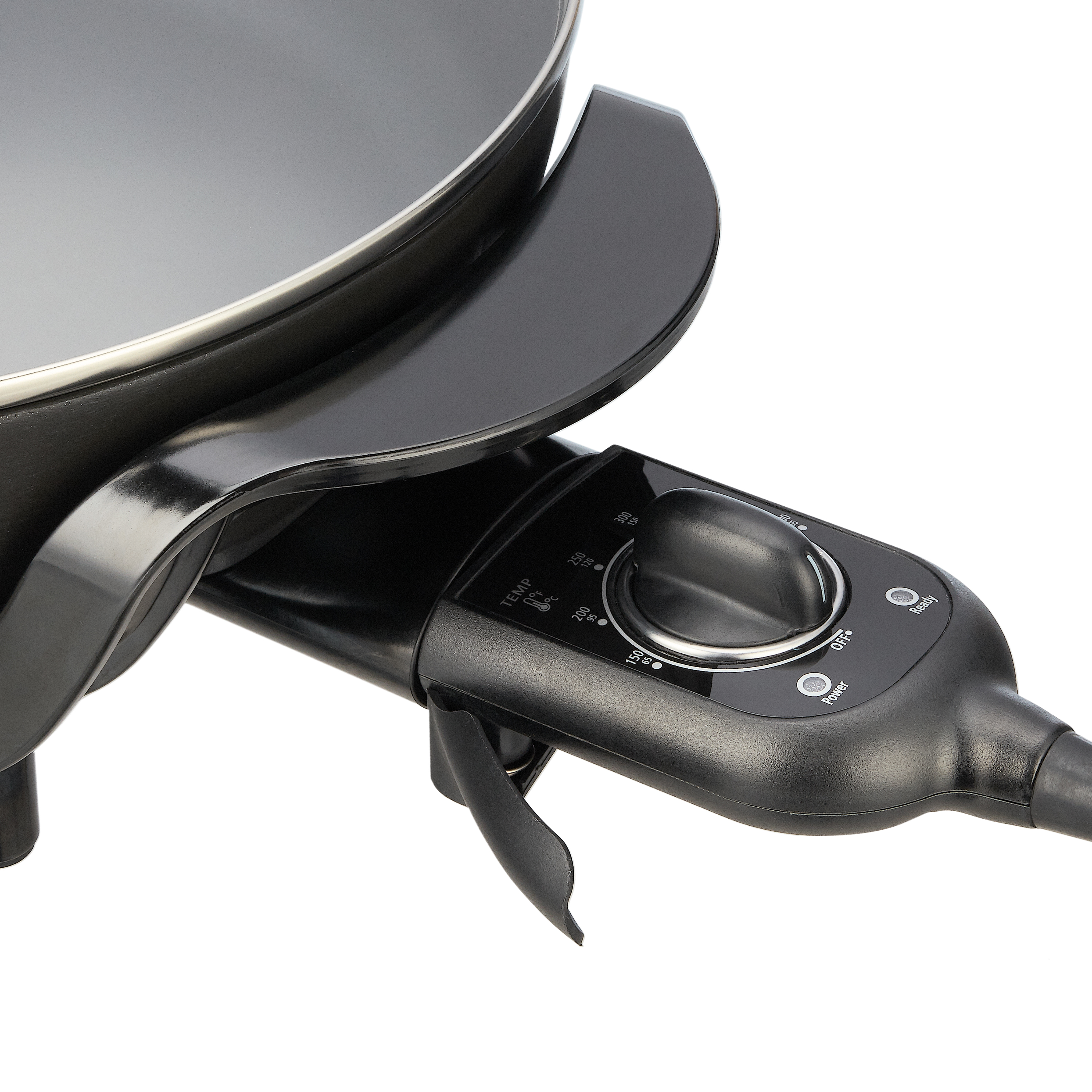 Mainstays 12" Round Nonstick Electric Skillet with Tempered Glass Cover, Mainstays Black - image 4 of 4
