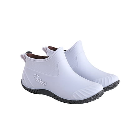 

Ymiytan Women s Rain Boots Waterproof Work Shoes Slip On Garden Shoe Outdoor Nonslip Comfortable Round Top Gray-2 6