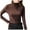 Coffee, variant on WTXUE Base Layers Long Sleeve, Mock Neck Women Slim Solid Mock Turtleneck Blouse Slim Stretchy Layer Tee Shirts Solid Casual Tops for Women