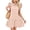 A-Pink, variant on Summer Dresses for Women Ruffle Short Sleeve V Neck Drawstring Dress Loose A Line Beach Sundress