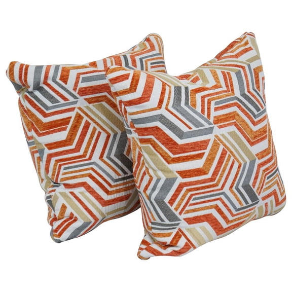 17-inch Jacquard Throw Pillows with Inserts (Set of 2) 9910-S2-ID-149