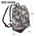 thumbnail image 2 of Sikiie Vintage Floral Women Genuine Leather Backpack Fashion Rucksack Daypack Leather Casual Travel Backpacks for Women, 2 of 4