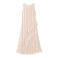 thumbnail image 4 of Blmnix Peplum Dresses for Women Flowy Dresses Tank Dress Elegant Under Dress Crew Neck Maxi Sleeveless Yellow Adaptable Women Summer Dresses S, 4 of 6