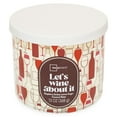 thumbnail image 5 of Mainstays 3-Wick Valentine's Candle 'Lets Wine About It' Wrap - Raspberry Sorbet, Lemon Sugar, Coconut Water - 13-Ounce, 5 of 6