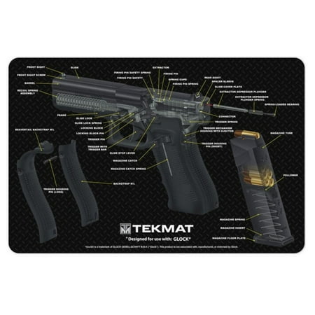 Shooting Mat - TekMat For Glock Pistol Mat, 3D Cut Away, 11