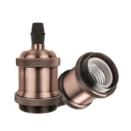 

YLHHOME Vintage E26 E27 Lamp Socket Edison Retro Pendant Lamp Holder Industrial and Decorative for DIY Lighting 600℃ Heat Resistant 1/4/6 Pack