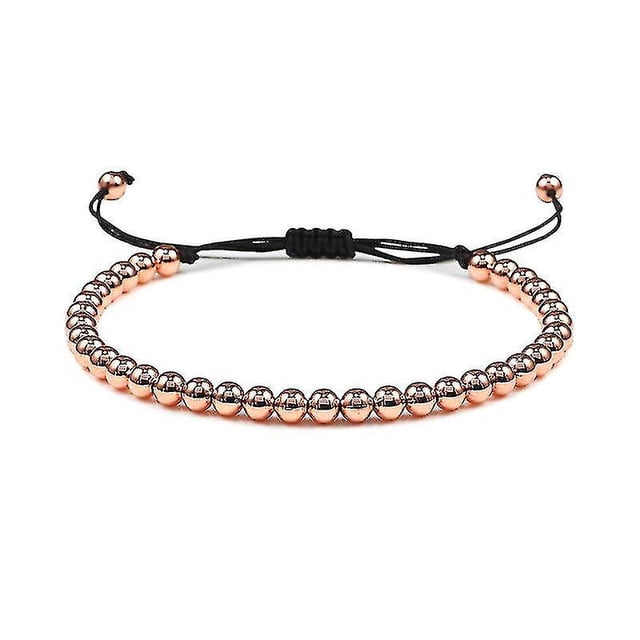 Hematite Gold Silver Color Beads Charm Handmade Weave Adjustable