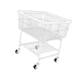 thumbnail image 1 of veasfak Chariot à Linge en Fil de Fer Roulant Panier à Vêtements Sales Blanc, 1 of 9