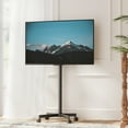 thumbnail image 4 of AOKCOS Modern Rolling TV Stand With Wheels Mobile TV Cart for 32 to 65 inch TVs, Black, 4 of 11