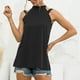 thumbnail image 4 of Mujeres Casual Color sólido Sin mangas Sexy Fuera del hombro Camiseta sin mangas delgada Fridja  qr3683, 4 of 6